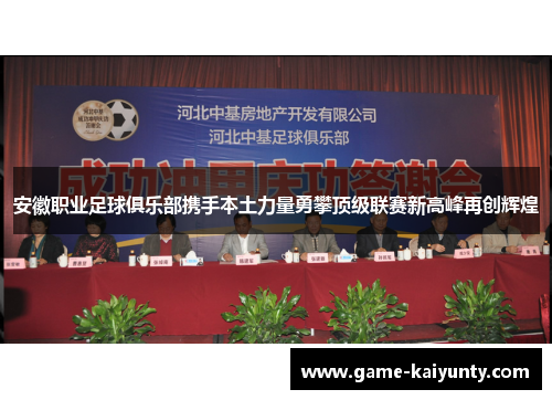 安徽职业足球俱乐部携手本土力量勇攀顶级联赛新高峰再创辉煌