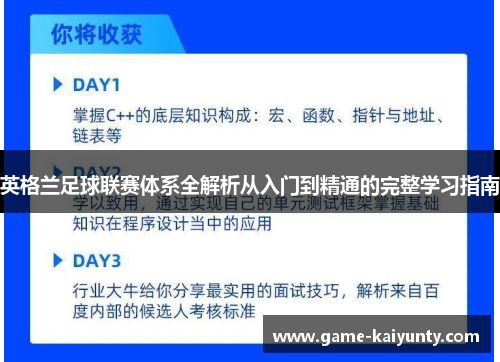 英格兰足球联赛体系全解析从入门到精通的完整学习指南 英格兰足球联赛体系全解析从入门到精通的完整学习指南